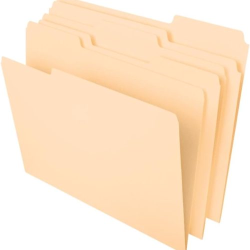 File Folders Classic Manila 1/3-Cut Tabs 100 Per Box