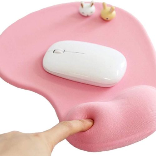 Office Mousepad with Gel Wrist Support Ergonomic Gaming Desktop Mouse Pad Wrist Rest Design Gamepad Mat Rubber Base for Laptop Computer Silicone Non-Slip Special-Textured Surface