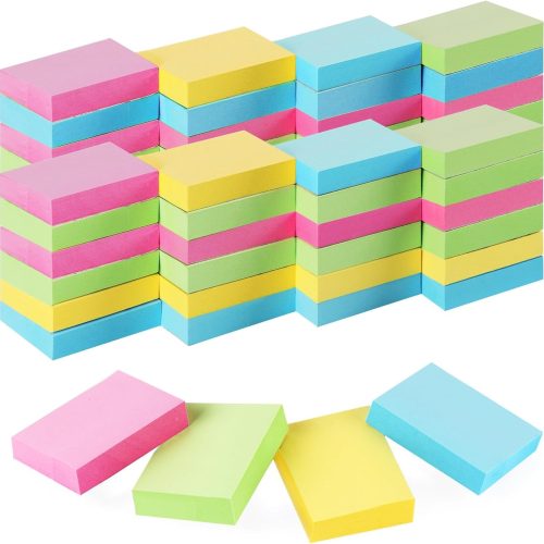 Mini Sticky Notes 1.5X2 in 5000 Sheets Small Self-Stick Note 4 Colors Sticky Pad Bulk Easy to Post for Office School Home