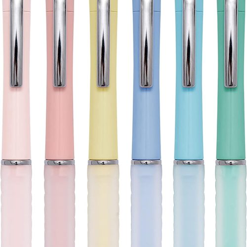 Ballpoint Pens 1.0mm Medium Point Black Ink Retractable Ball Point Pen with Soft Grip Quick Drying Smooth Writing Pens for Office School Supplies Journaling