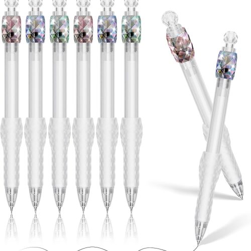 Ballpoint Pens Fidget Rotating Black Ink No Smudge Medium Point Smooth Writing Soft Grip Quick-drying Pens for Journaling Cute School and Office Supplies Gift for Women Men