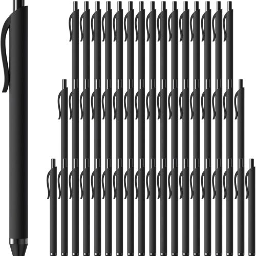 Black Ink Pens Bulk Pens 1.0MM Medium Point Ballpoint Pens Smooth Writing No Bleed Retractable Ball Point Pen