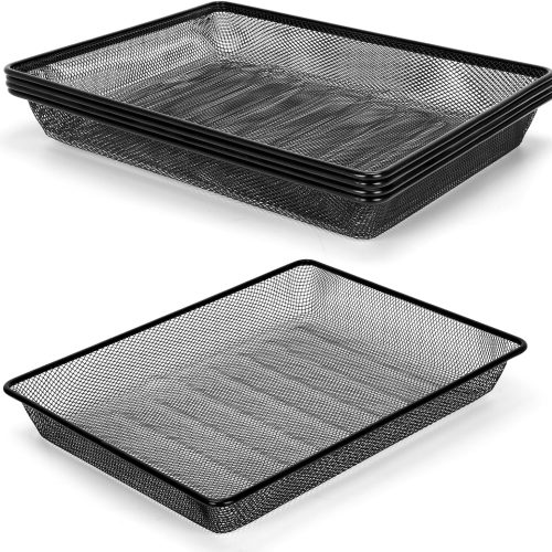 Office Metal Mesh Desktop Storage Basket