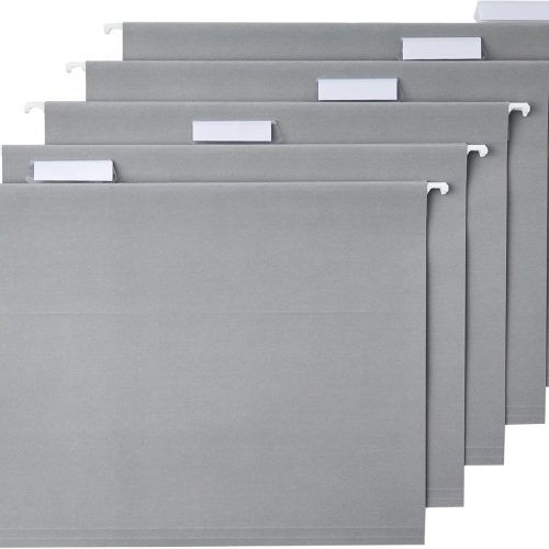 Hanging File Folders Gray 25-Pack