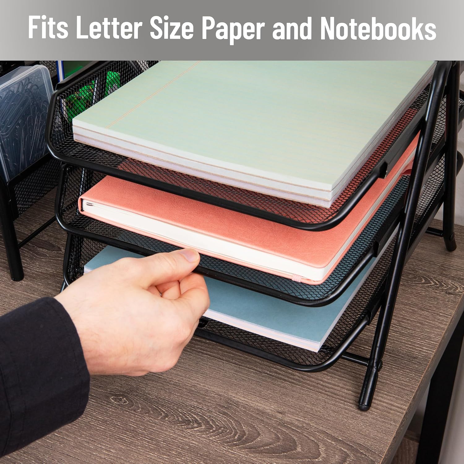 Metal Mesh Document Tray - Image 2