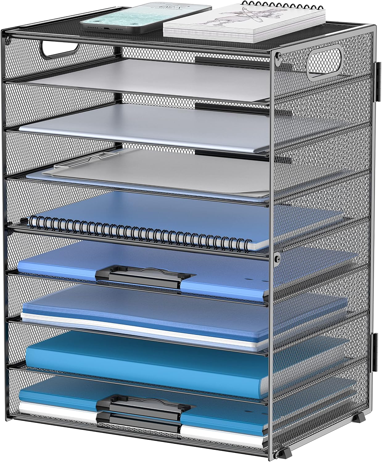 9-Tier Desktop Document Organizer Rack
